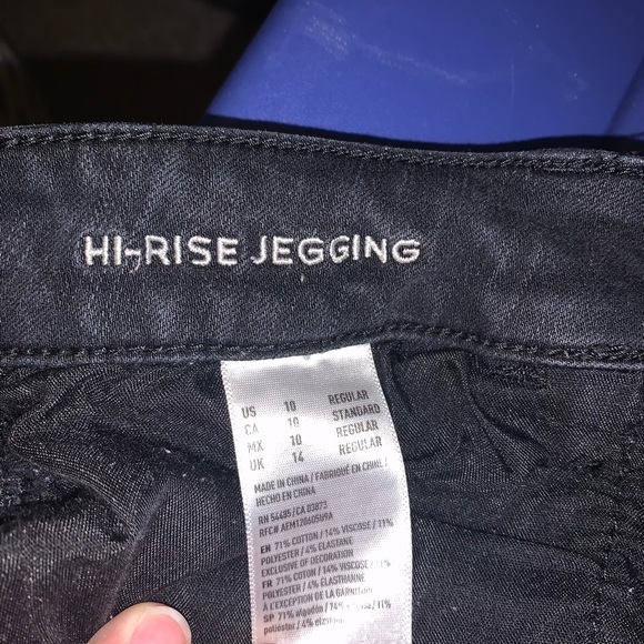 American Eagle Hi Rise jeggings, size 10R - Picture 3 of 3